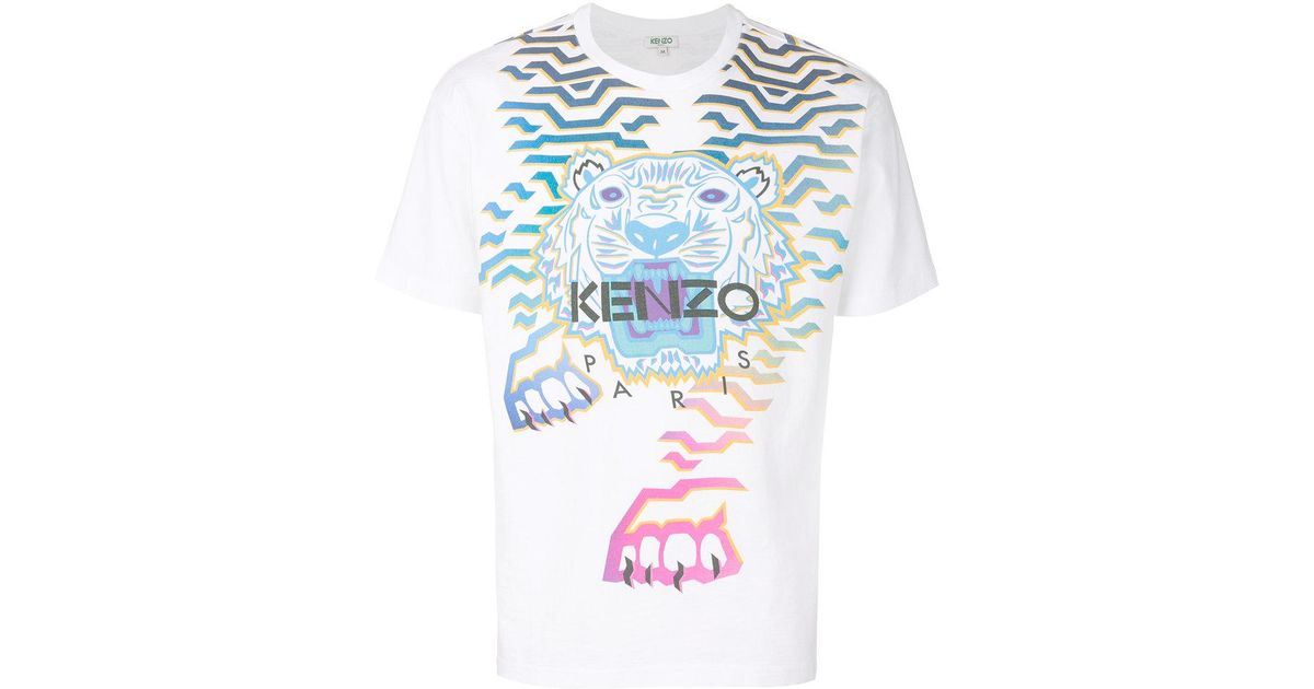 kenzo geo tiger t shirt
