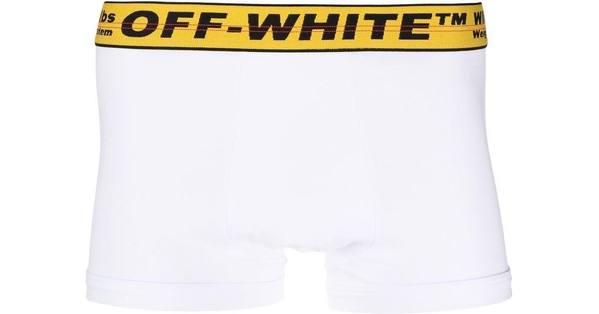 Off-White c/o Virgil Abloh Cotton Singlepack Industrial Boxers in White for Men Mens Clothing Underwear Boxers 