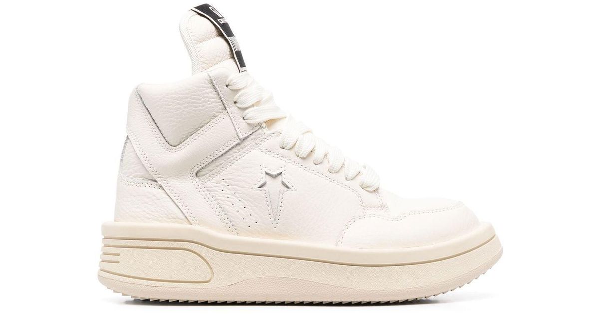 Rick Owens X Converse Drkshdw Turbowpn High-Top Sneakers - Editorialist