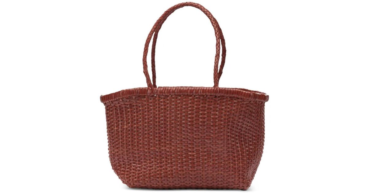 Dragon Diffusion Small B Weave Leather Shoulder Bag in Red | Lyst UK