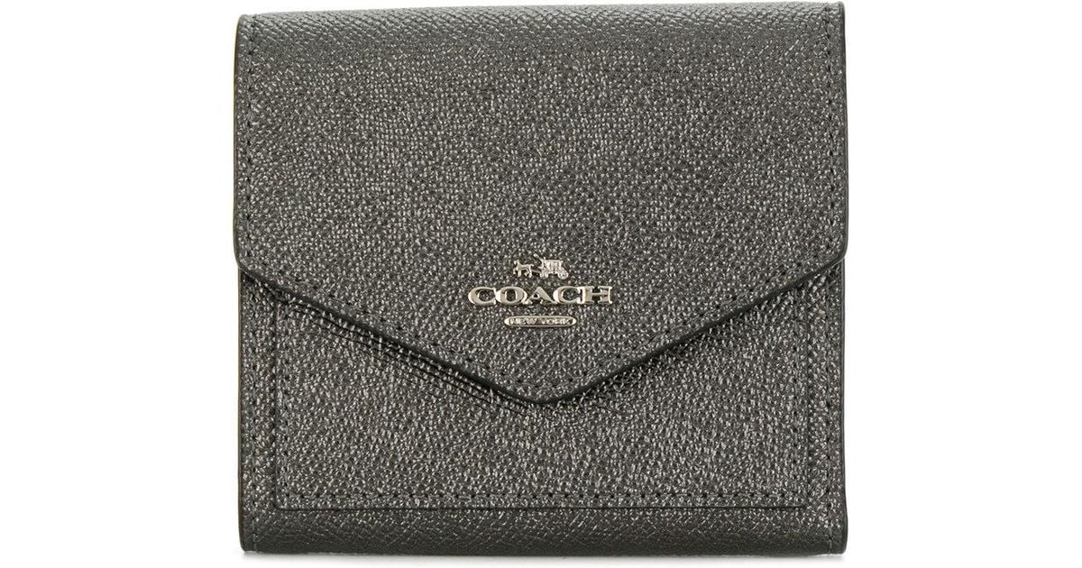 coach metallic wallet