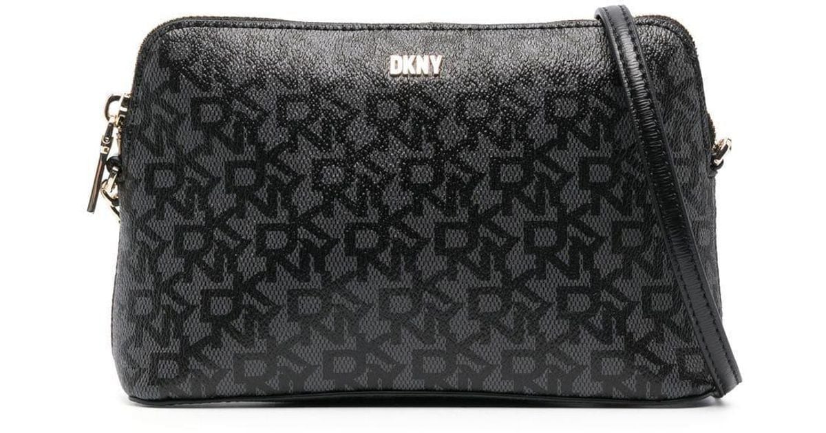DKNY Bryant Monogram Crossbody Bag in Black Lyst