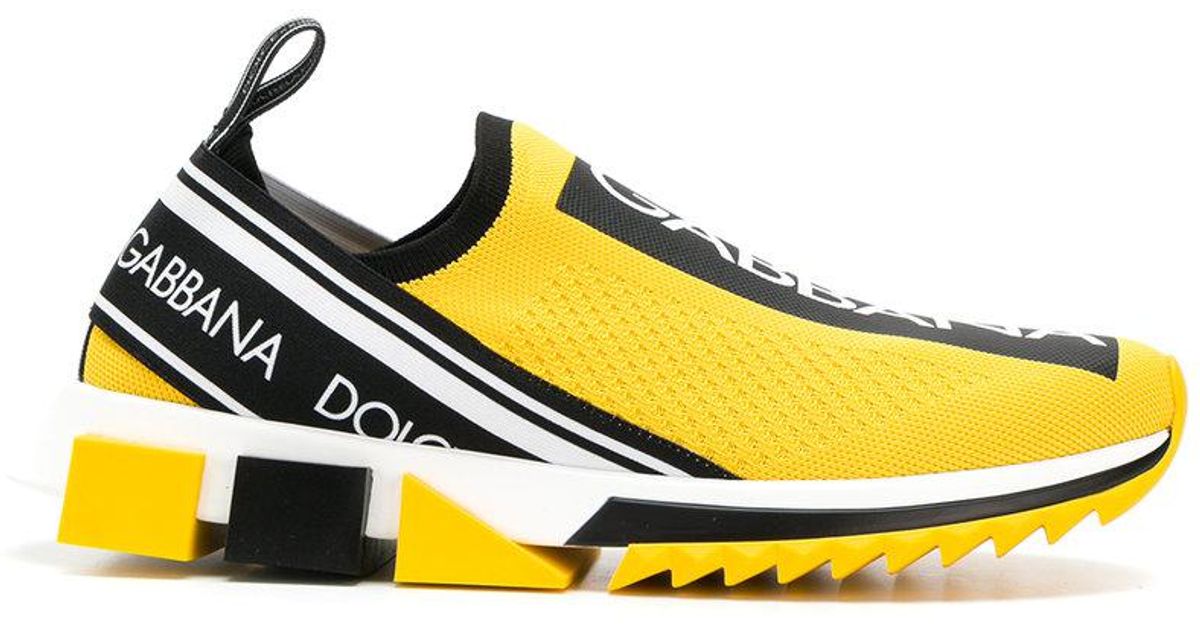 dolce and gabbana sorrento sneakers yellow