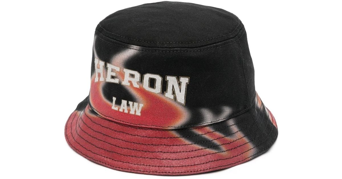 Heron Preston Flame-print Bucket Hat in Black for Men | Lyst