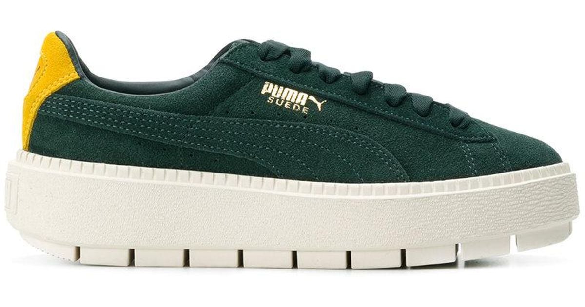 puma platform green