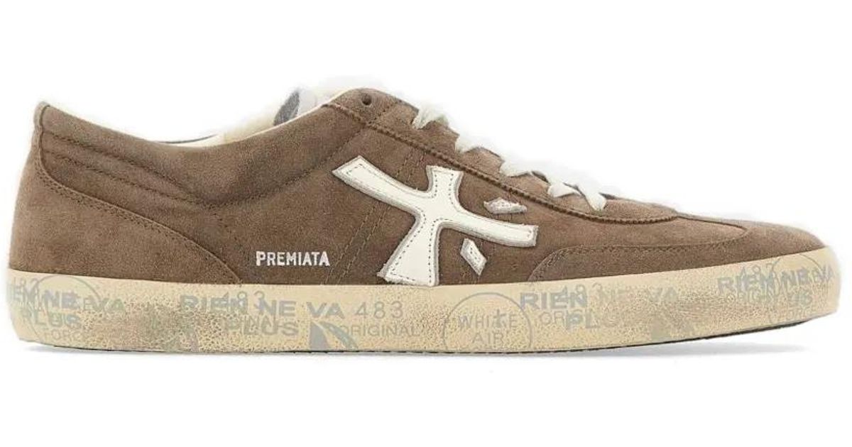 Premiata David 8094 Sneakers in Brown for Men | Lyst UK