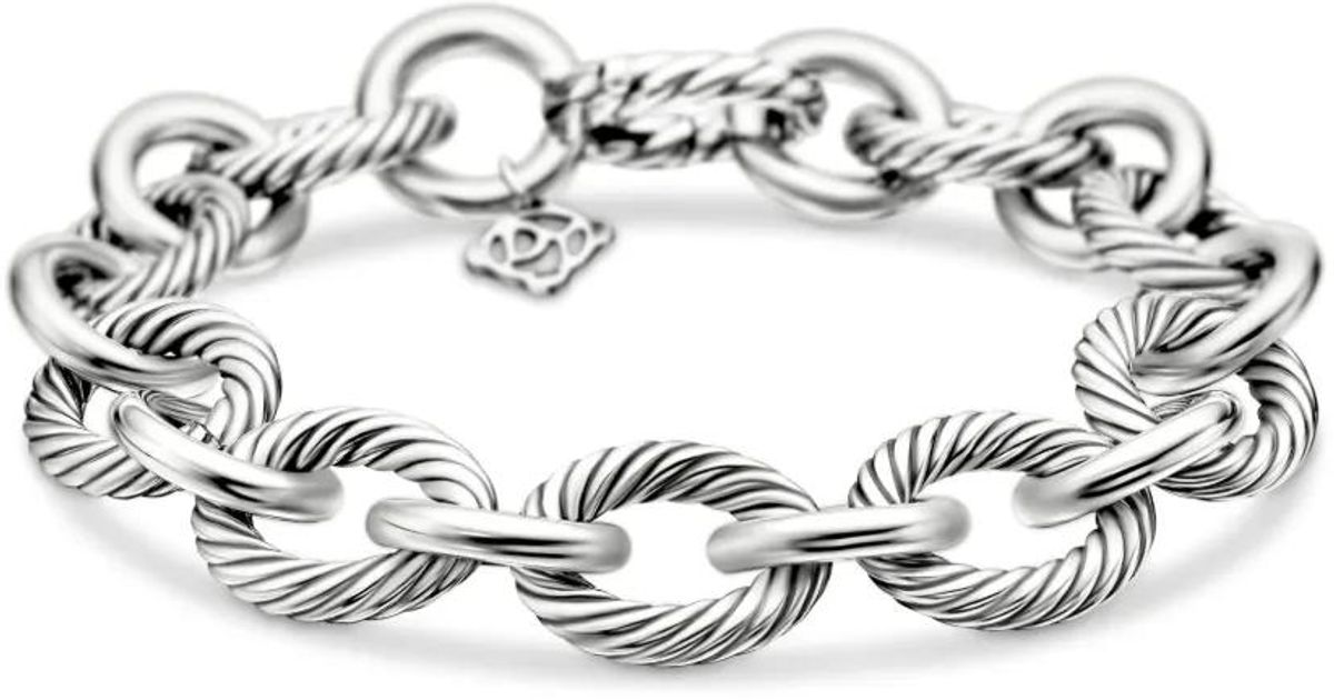 ⭐︎David⭐︎Yurman⭐︎ブレスレット⭐︎12mm⭐︎ David Yurman Oval Link Chain ブレスレット 12mm スターリング