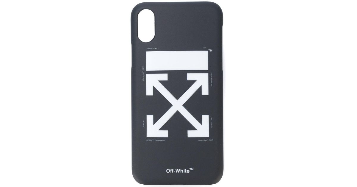 Off White C O Virgil Abloh Synthetic Printed Iphone X Case In Black Lyst Off White C O Virgil Abloh Synthetic Printed Iphone X Case In Black Lyst