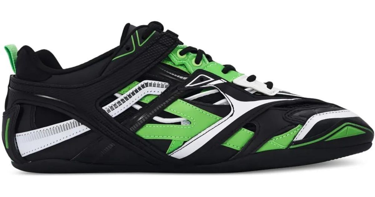 Balenciaga Drive Caged Mesh Sneakers in Green for Men | Lyst