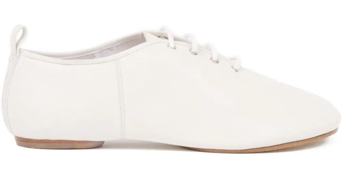Maison Margiela Tabi Jazz Lace Up Shoes in White | Lyst UK