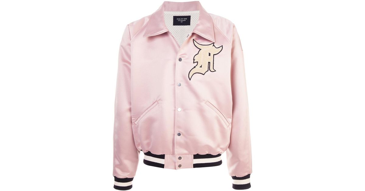 Fear of god pink hotsell bomber