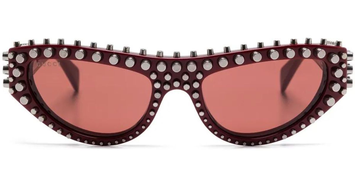 Gucci キャットアイ サングラス ピンク | Lyst
