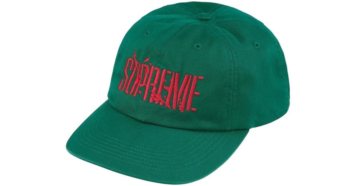 Supreme Splatter 6-Panel Baseball Cap in Green for Men | Lyst UK