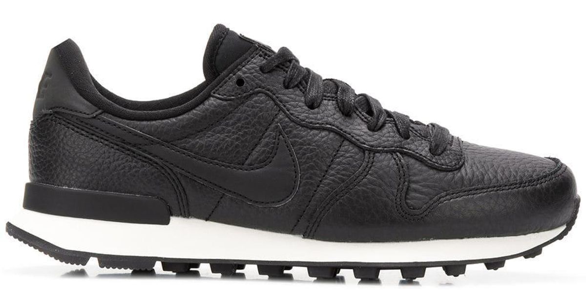 Nike Leather Internationalist Premium Trainers in Black | Lyst