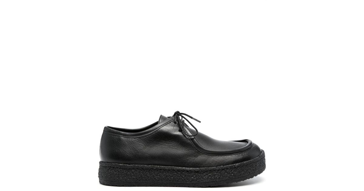 Studio Nicholson Leitch Platformsole Leather Loafers in Black Lyst