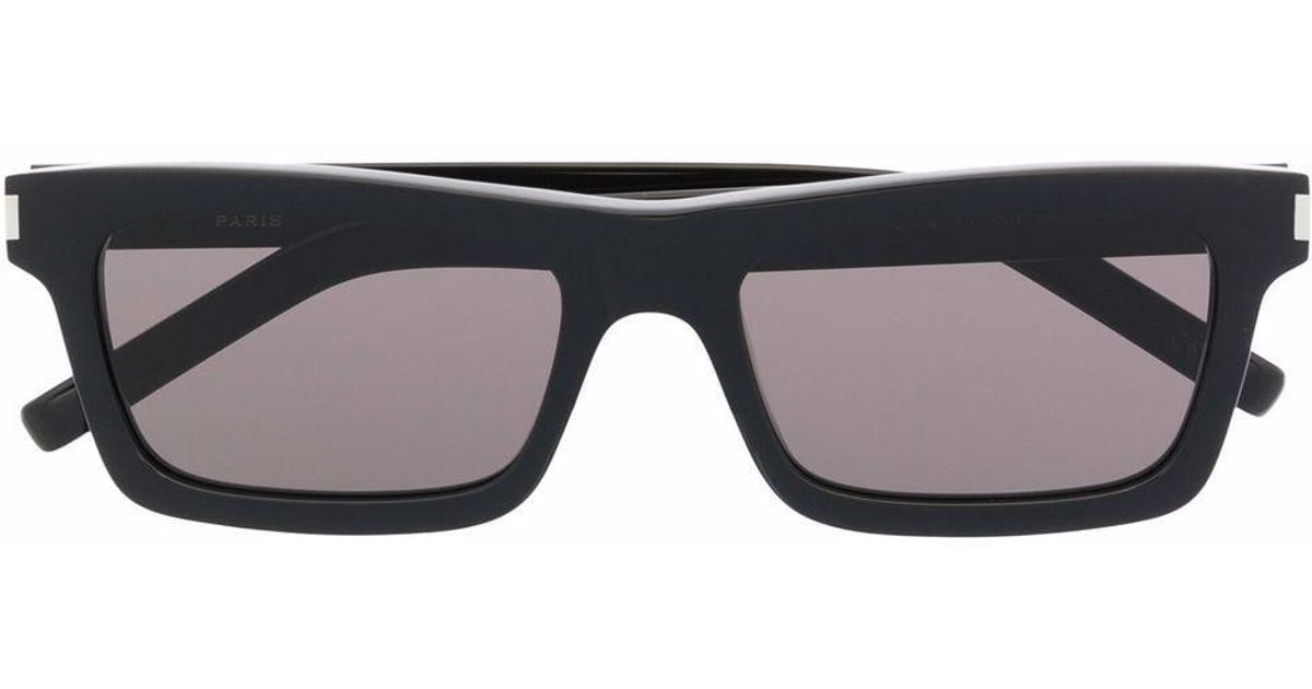 Saint Laurent Sl 461 Betty Rectangle-frame Sunglasses in Black - Lyst