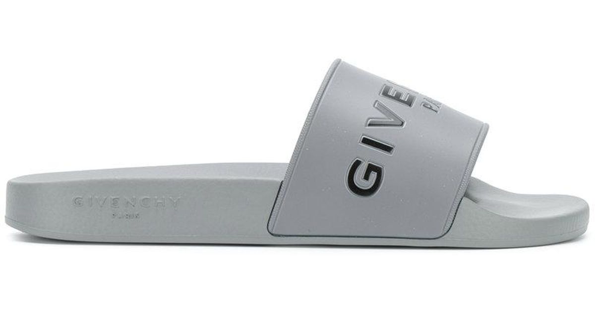 grey givenchy slides