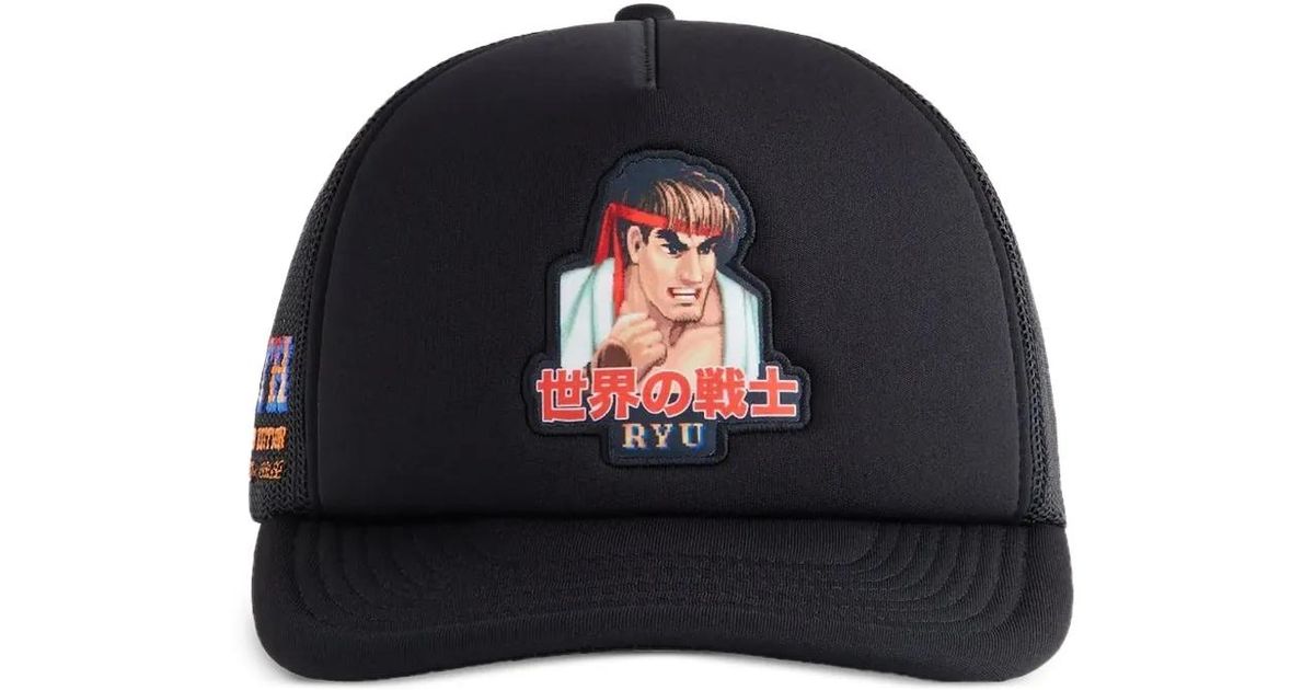 Kith X Capcom Ryu Trucker Cap Hat in Blue for Men | Lyst