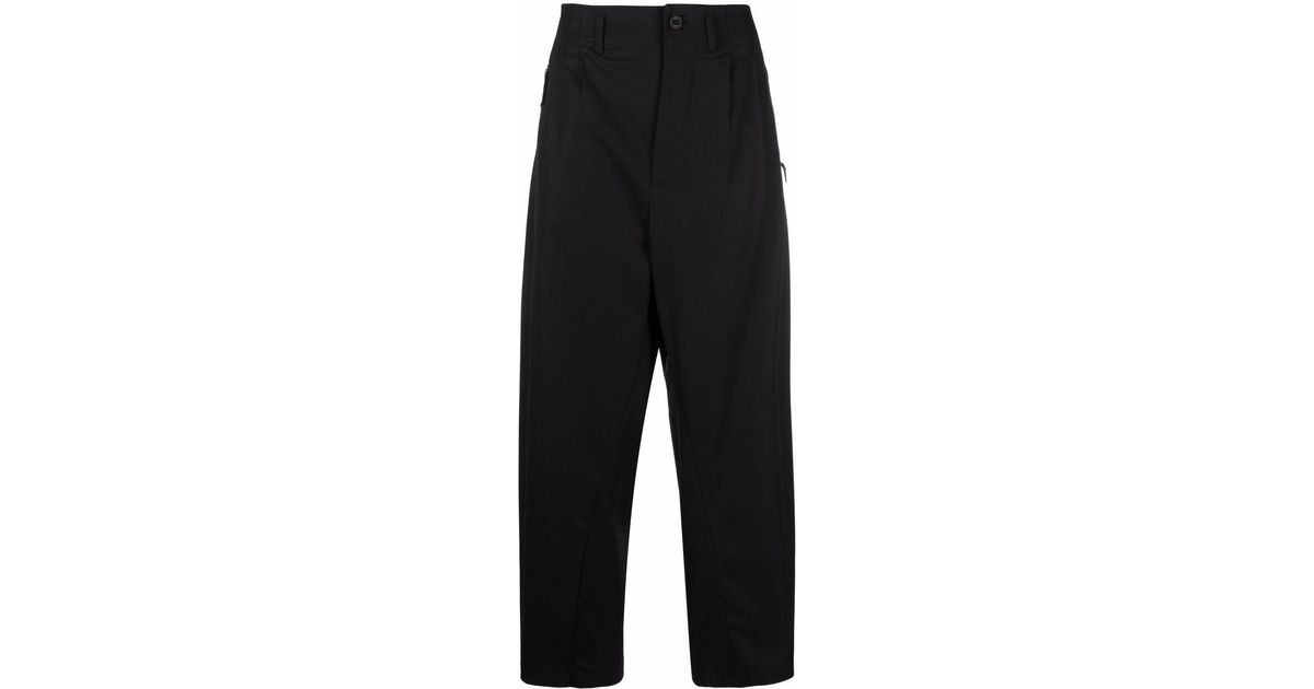 Nike Cotton Pleat-detail Zip-pockets Worker Pants in Black for Men - Lyst