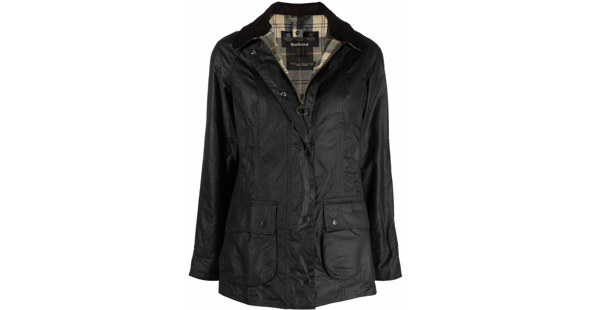 Barbour Button Rain Jacket in Green (Black) Save 12 Lyst Canada