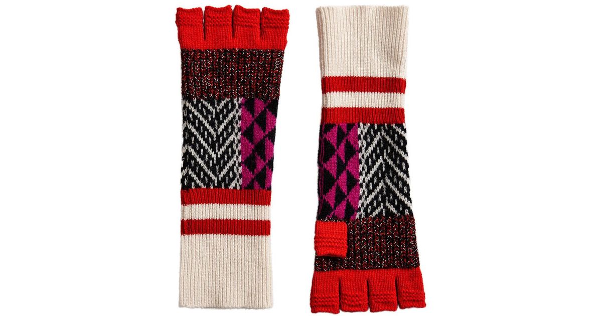 burberry fingerless gloves