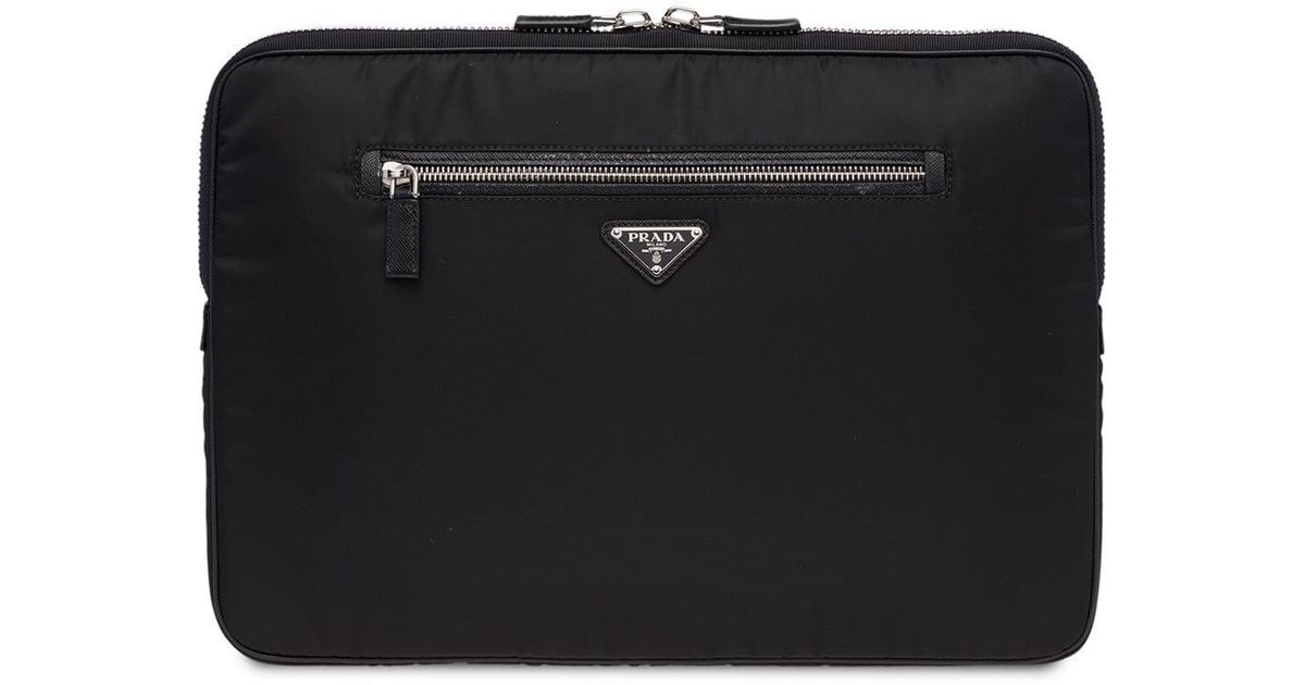 Prada Laptop Case in Black for Men | Lyst Canada