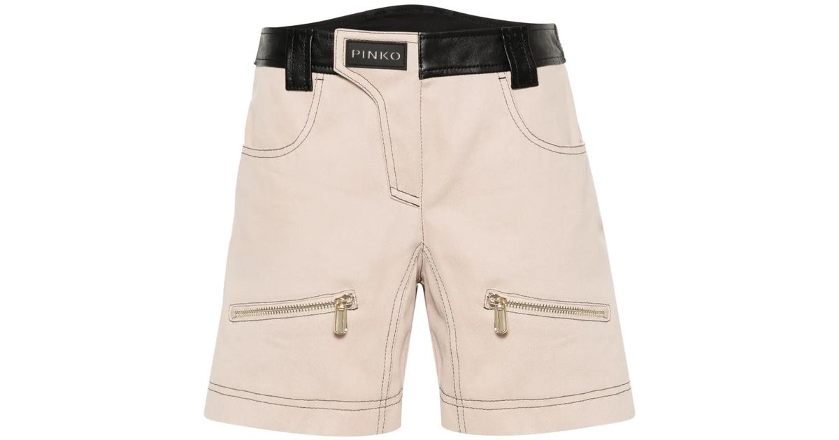 ショートパンツ PINKO Women Shorts  Burmudas 104619A2CV C36 Beige PINKO | Beige Women's Shorts & Bermuda | YOOX