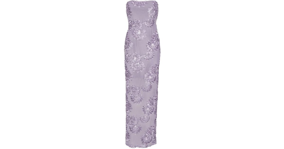 rotate floral embroidered mesh maxi dress Rotate - Floral embroidered mesh maxi dress