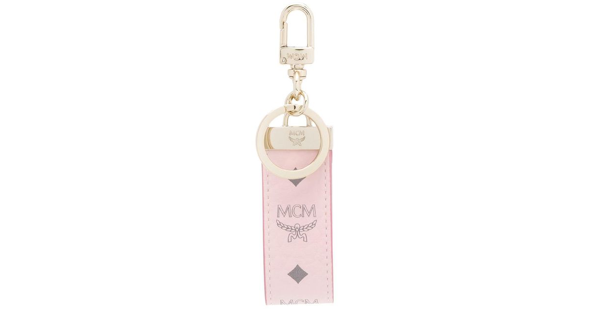 MCM Schlüsselanhänger mit Monogramm in Pink | Lyst DE