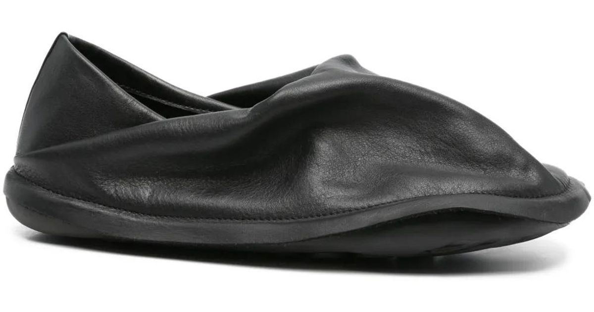 Camper X Issey Miyake Peu Form レザースリッポン ブラック | Lyst