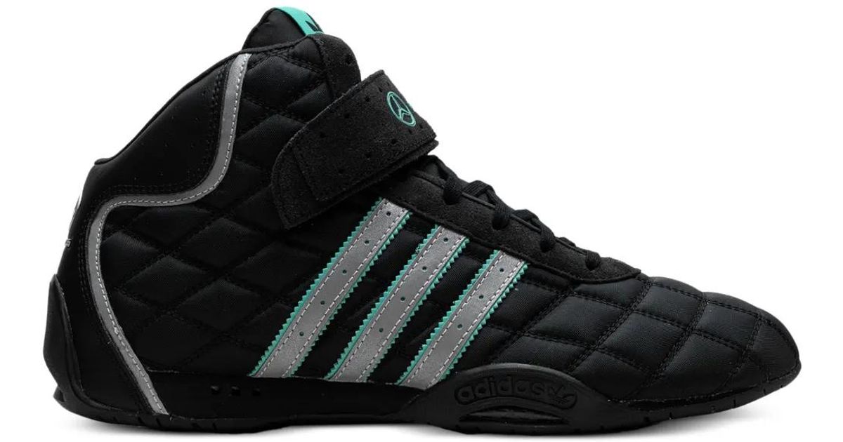 adidas Adiracer High Quilted Three Stripes Sneakers in Black for Men | Lyst