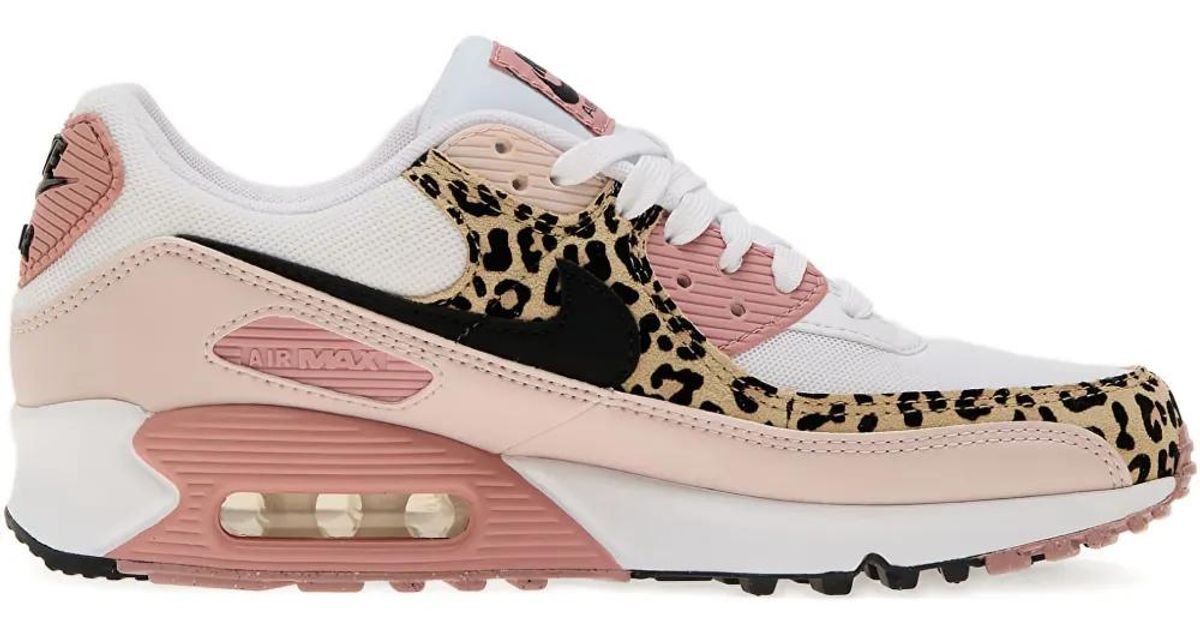 Nike Air Max 90 レオパード スニーカー ピンク | Lyst