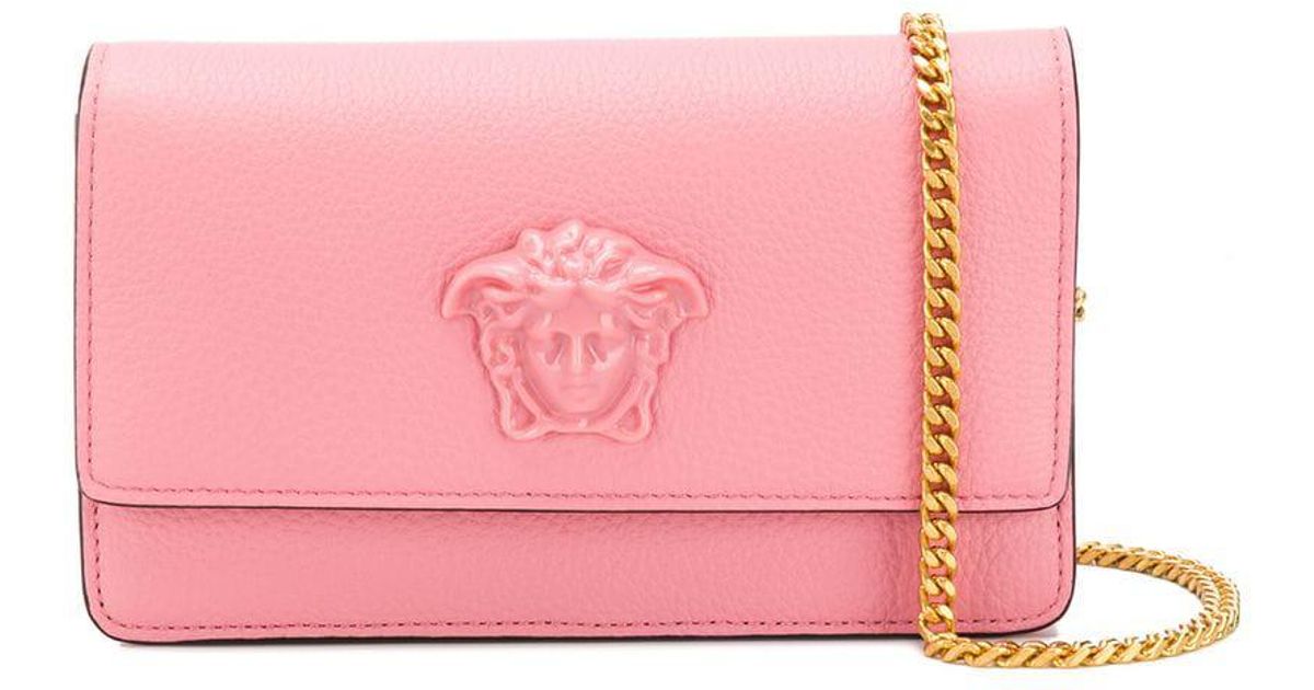 versace clutch pink