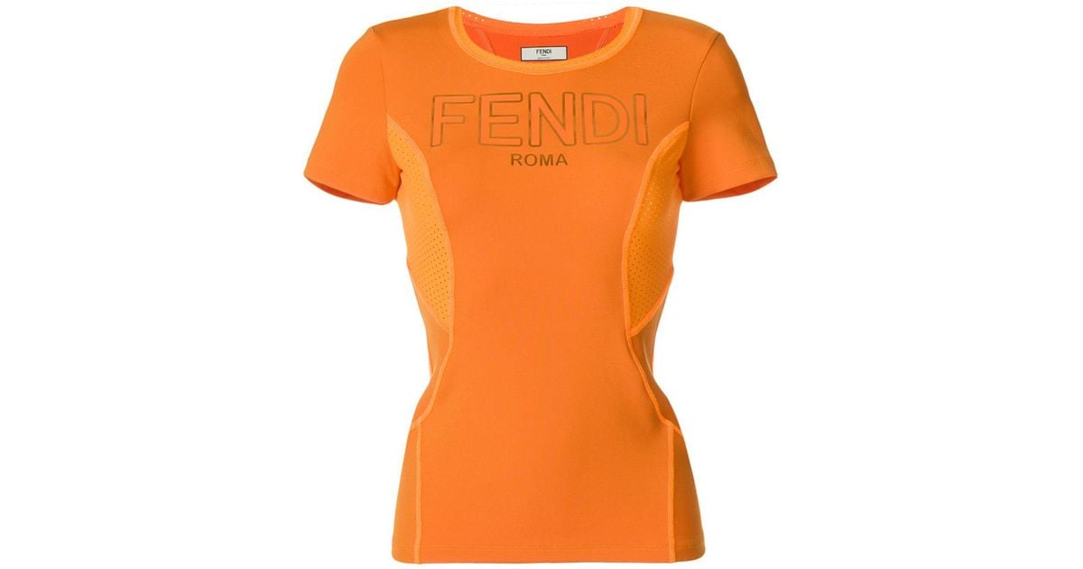 fendi orange t shirt