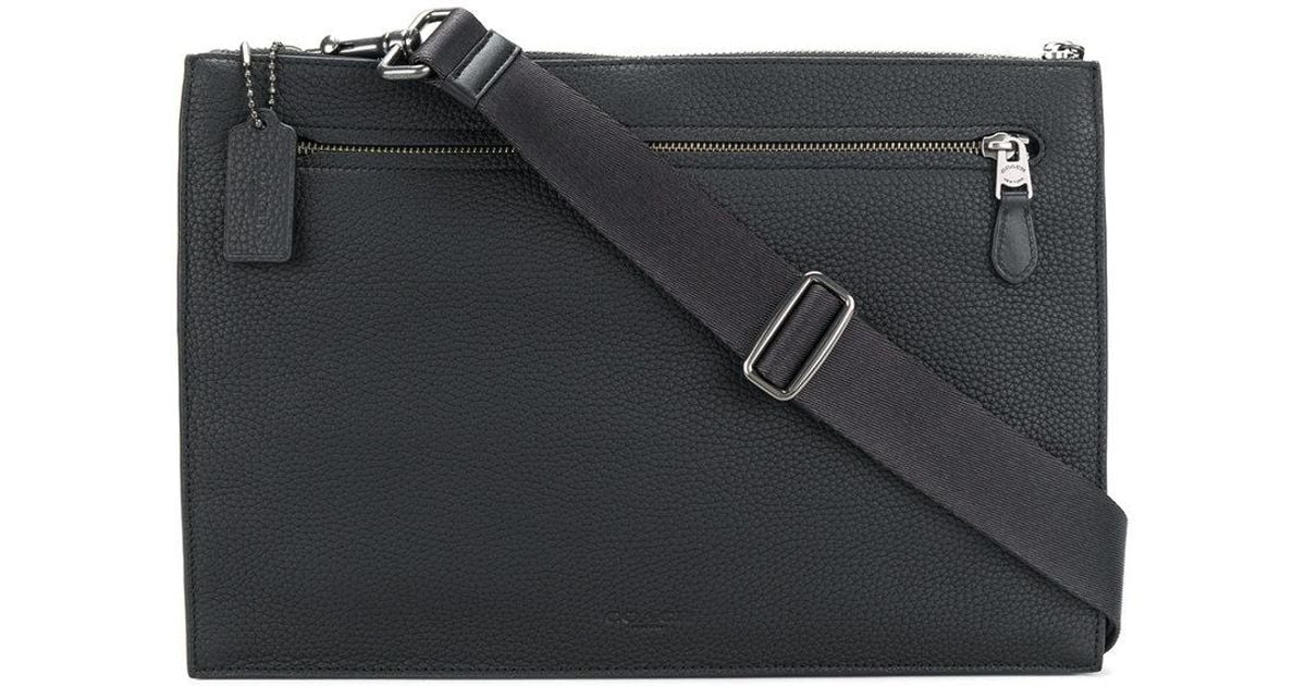 slim messenger bag leather