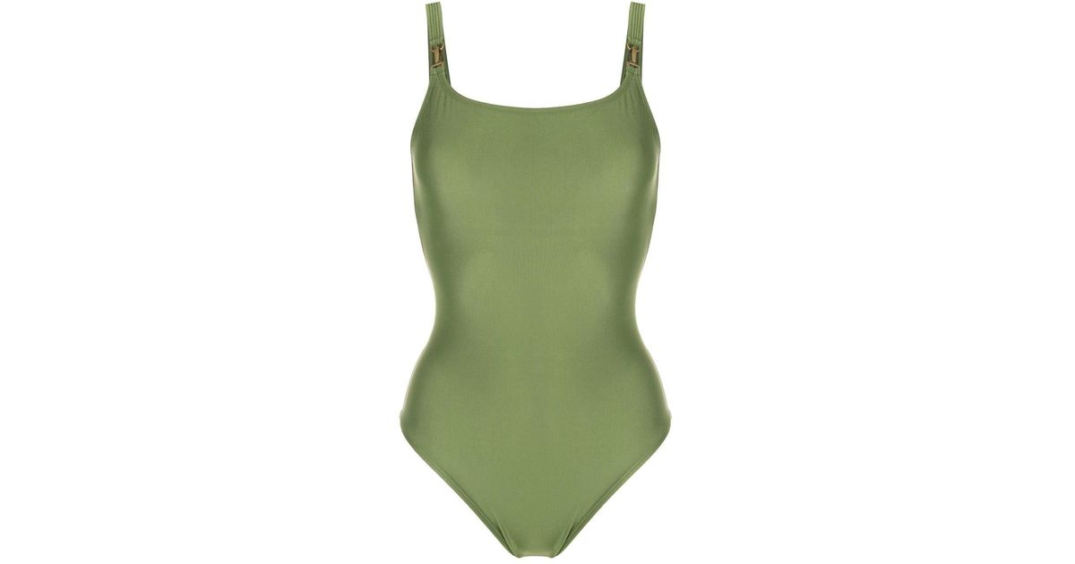 Lenny Niemeyer Scoop Back One-piece Swimsuit in Green | Lyst