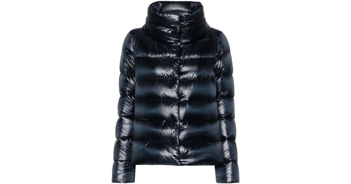 Herno Amelia Quilted Puffer Jacket in Black | Lyst