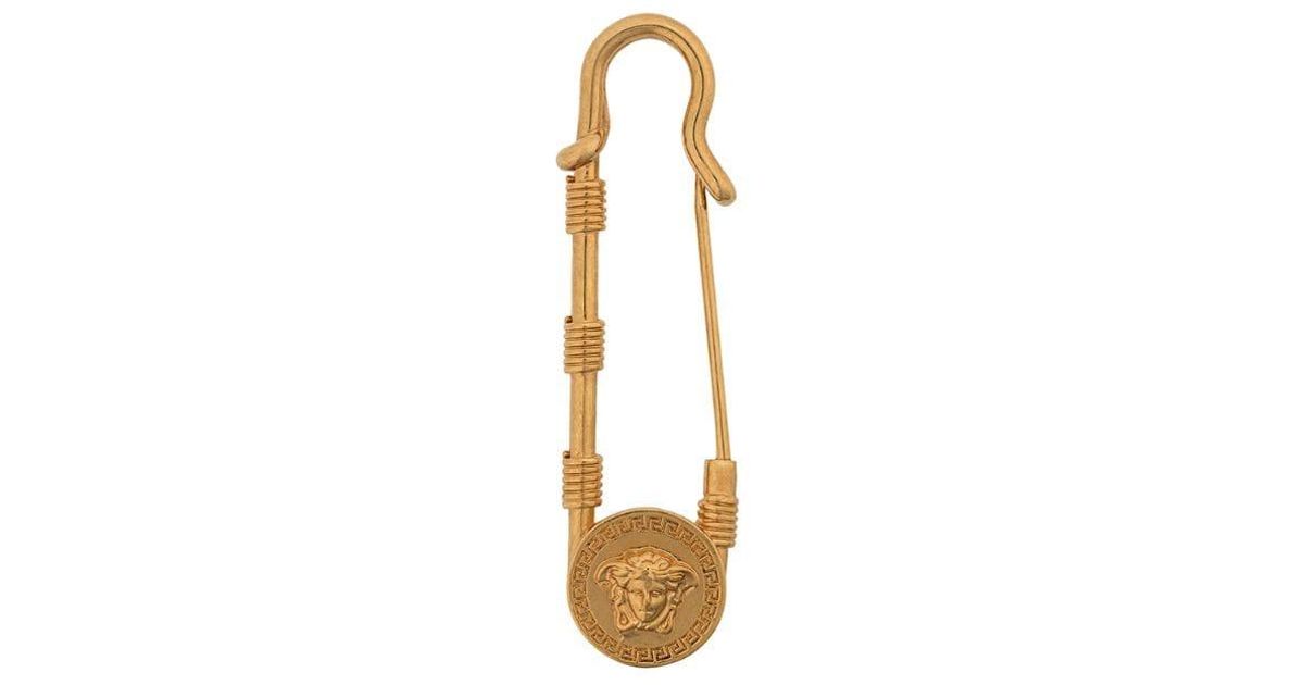 versace medusa safety pin