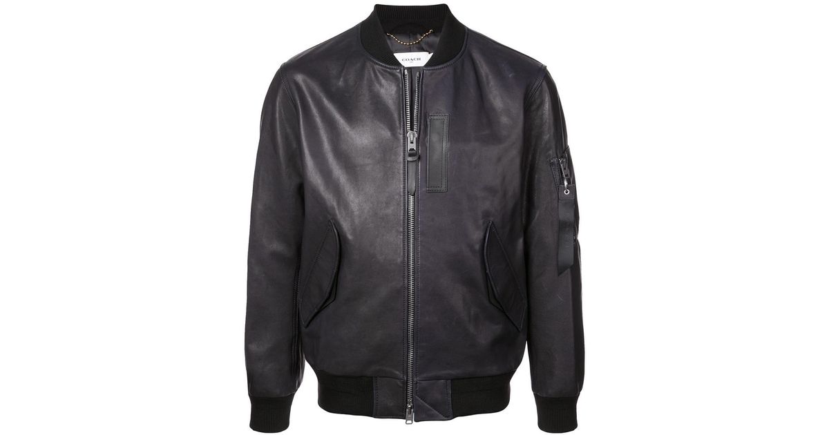 COACH Ma-1 Jacket in Black for Men | Lyst