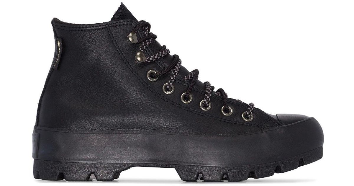 Botas de nieve Chuck Taylor GORE-TEX Converse de Cuero de color Negro | Lyst