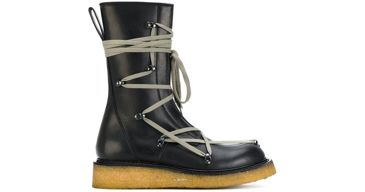 rick-owens-Black-Lace-Up- rick-owens-Black-Lace-Up-