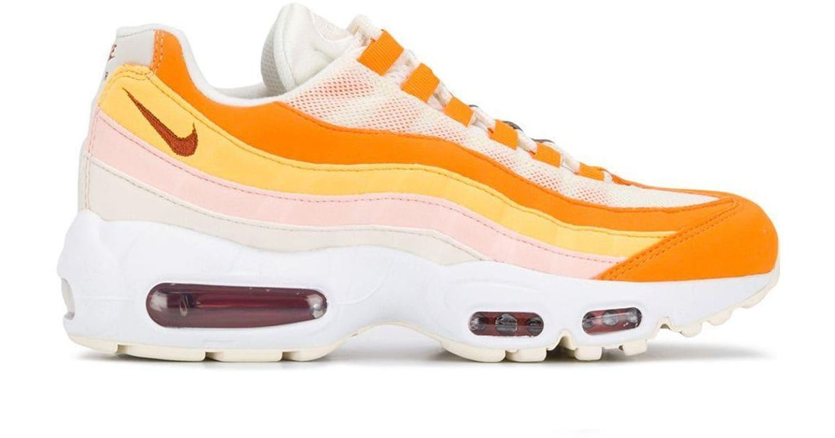 red and orange air max 95