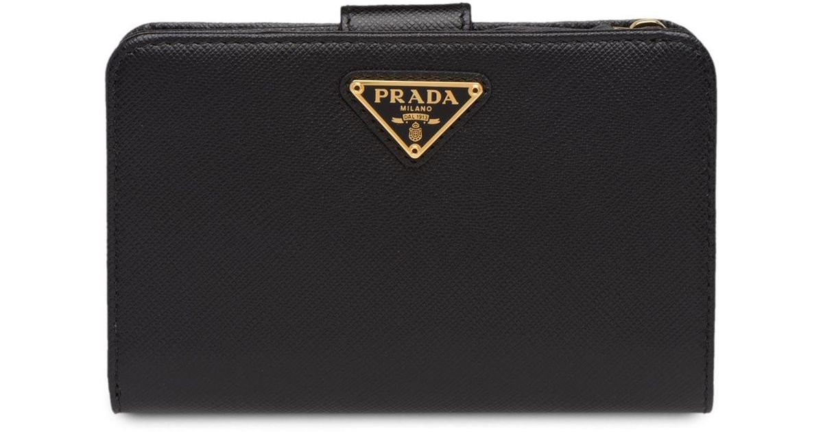 prada medium saffiano leather wallet