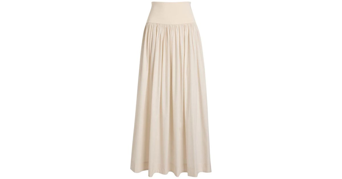 Esse Studios Zip-Up Maxi Skirt in White | Lyst