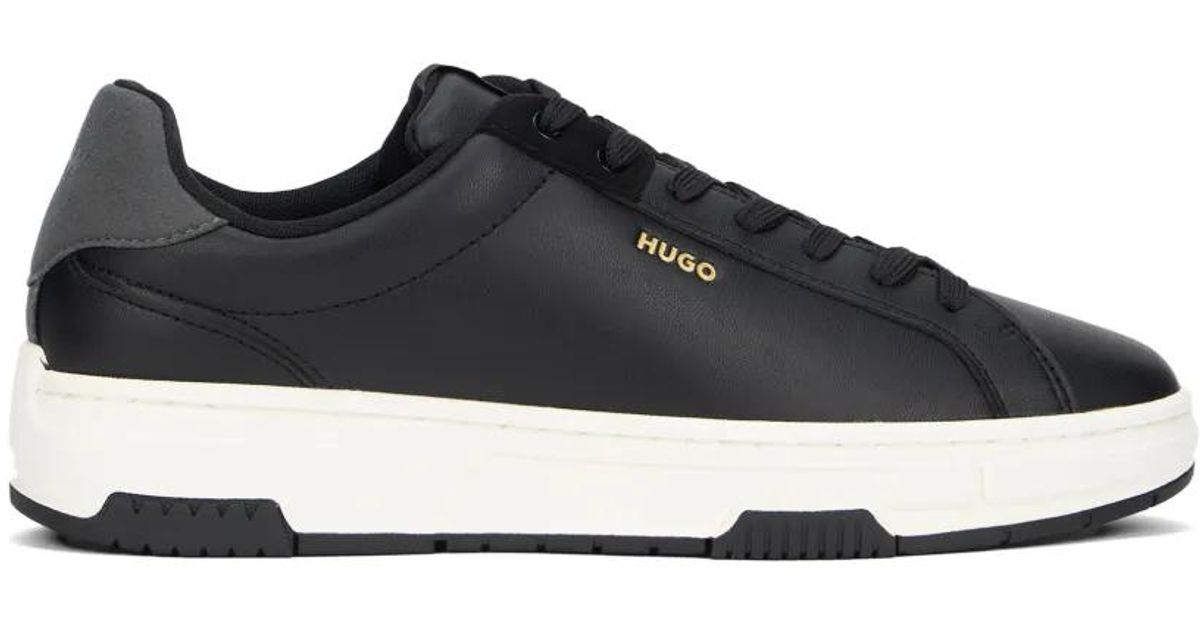 Hugo Off HUGO Yarrow Logo-Detail Sneakers in Black for Men | Lyst UK