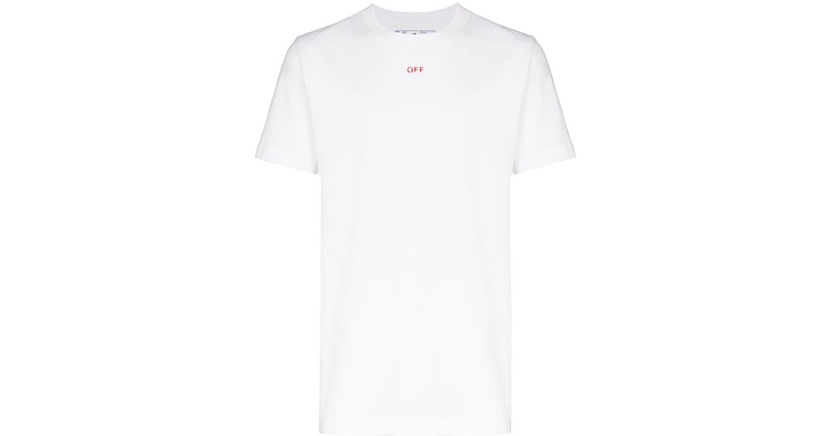 off white stencil logo t shirt