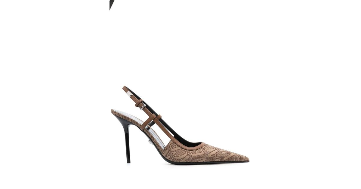 Louis Vuitton Black Snakeskin Pointed Toe Slingback Sandals Size