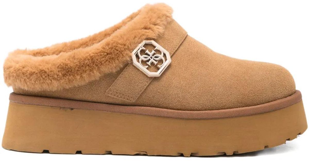 Gs Mules Guess 45Mm Dolmana Platform Mules in Brown | Lyst