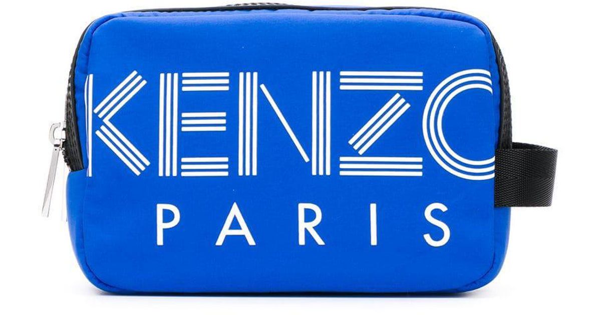 Trousse de toilette à logo KENZO pour homme en coloris Bleu | Lyst