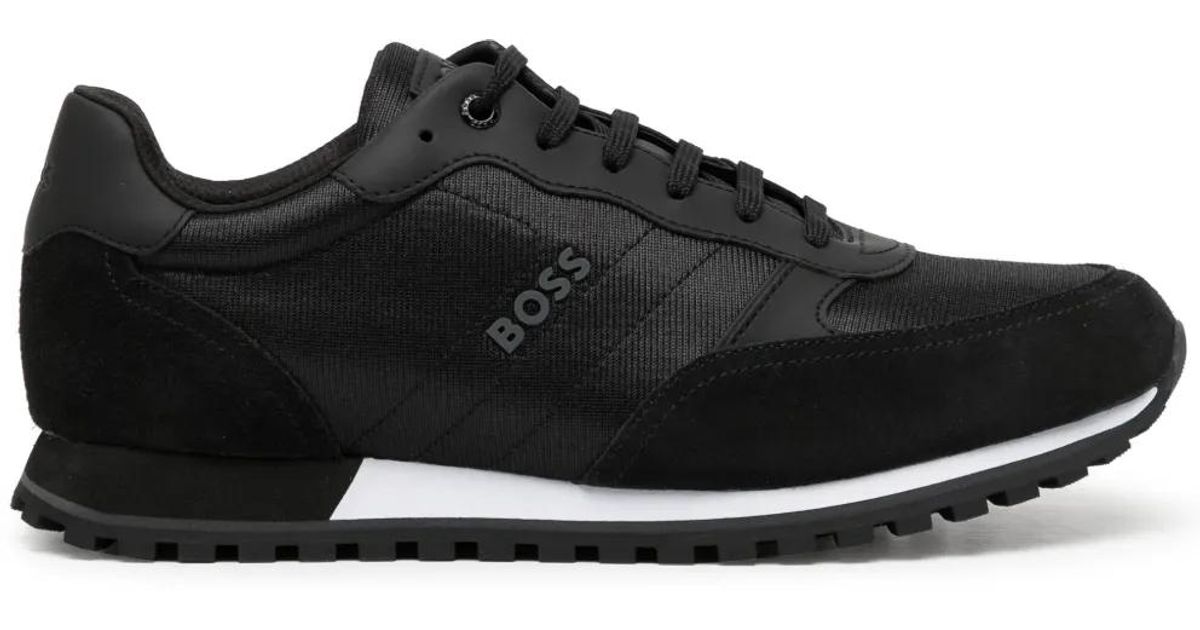 BOSS Parkour L Running Style Trainers in Black for Men | Lyst